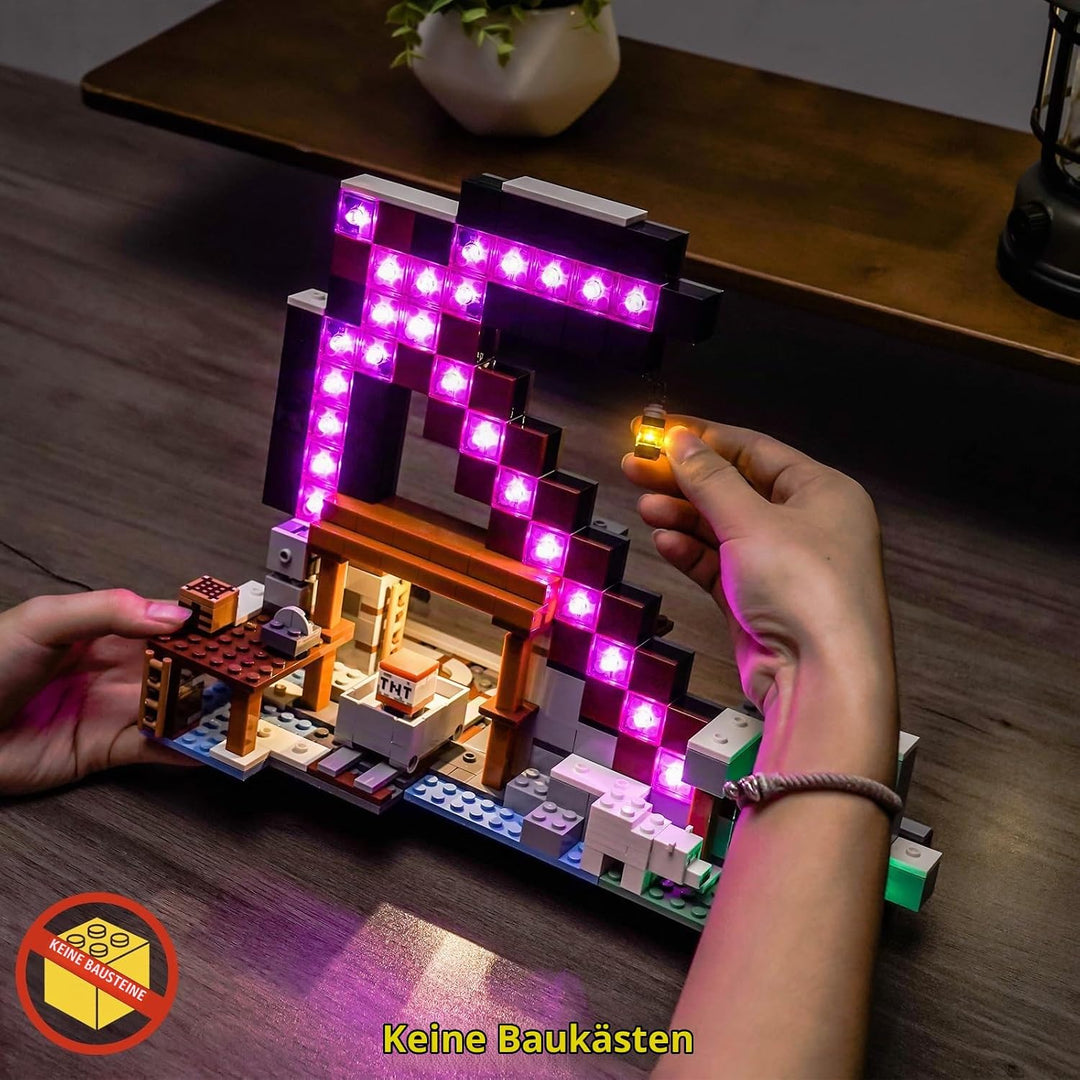Led Licht Set Kompatibel mit Lego The Pickaxe Mine 21277 (Kein Modell), Dekorationsbeleuchtungsset C