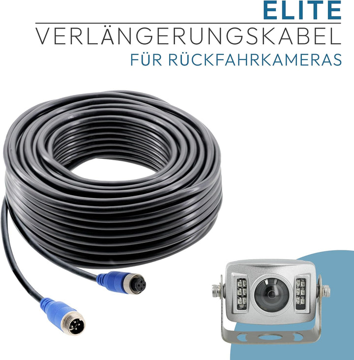 VSG24 29124 – Verlängerungskabel für Rückfahrsysteme, LKW, Transporter, Wohnmobil, 4 PIN-Kamerakabel