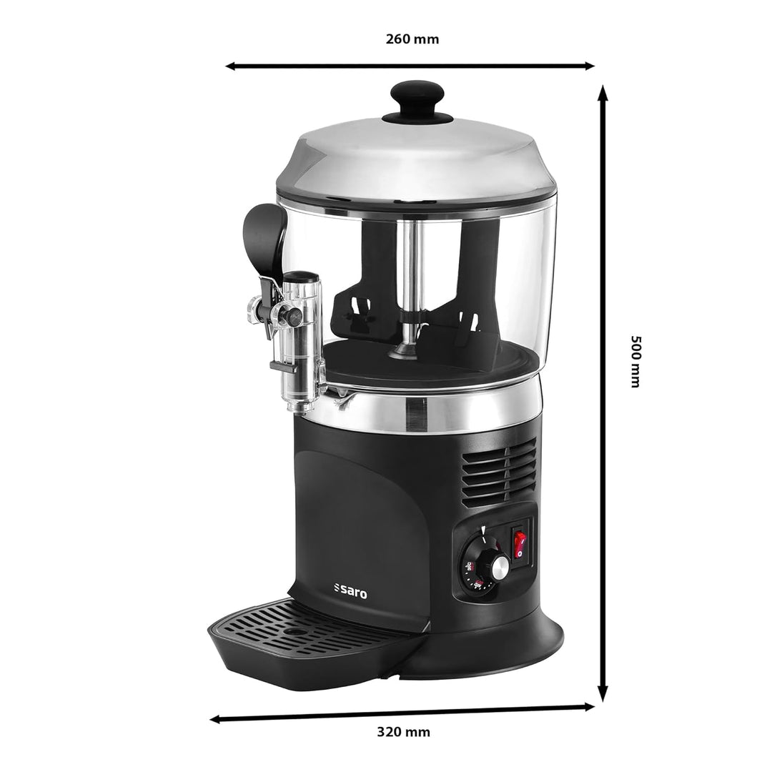 Saro 175-1145 Kakaodispenser Modell Nina, 5 L, 1100 W, schwarz