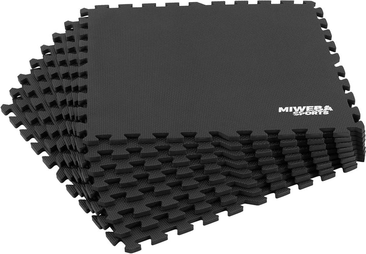 Miweba Sports Bodenschutzmatte BS-100 - Sportmatte - Set 8-teilig - 62x62cm - Schutzmatte - Gymnasti