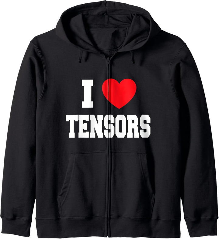 I Love Tensors Kapuzenjacke