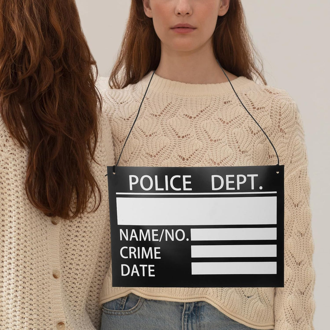 Artibetter 10stücke Gefängnis-namensschilder aus Papier für Partys und Kostümpartys Foto-requisiten