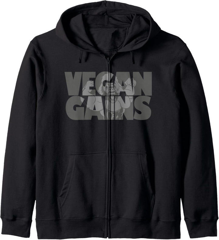 Vegan Gains Gorilla, Vegan Lifter, Vegains Gym Kapuzenjacke