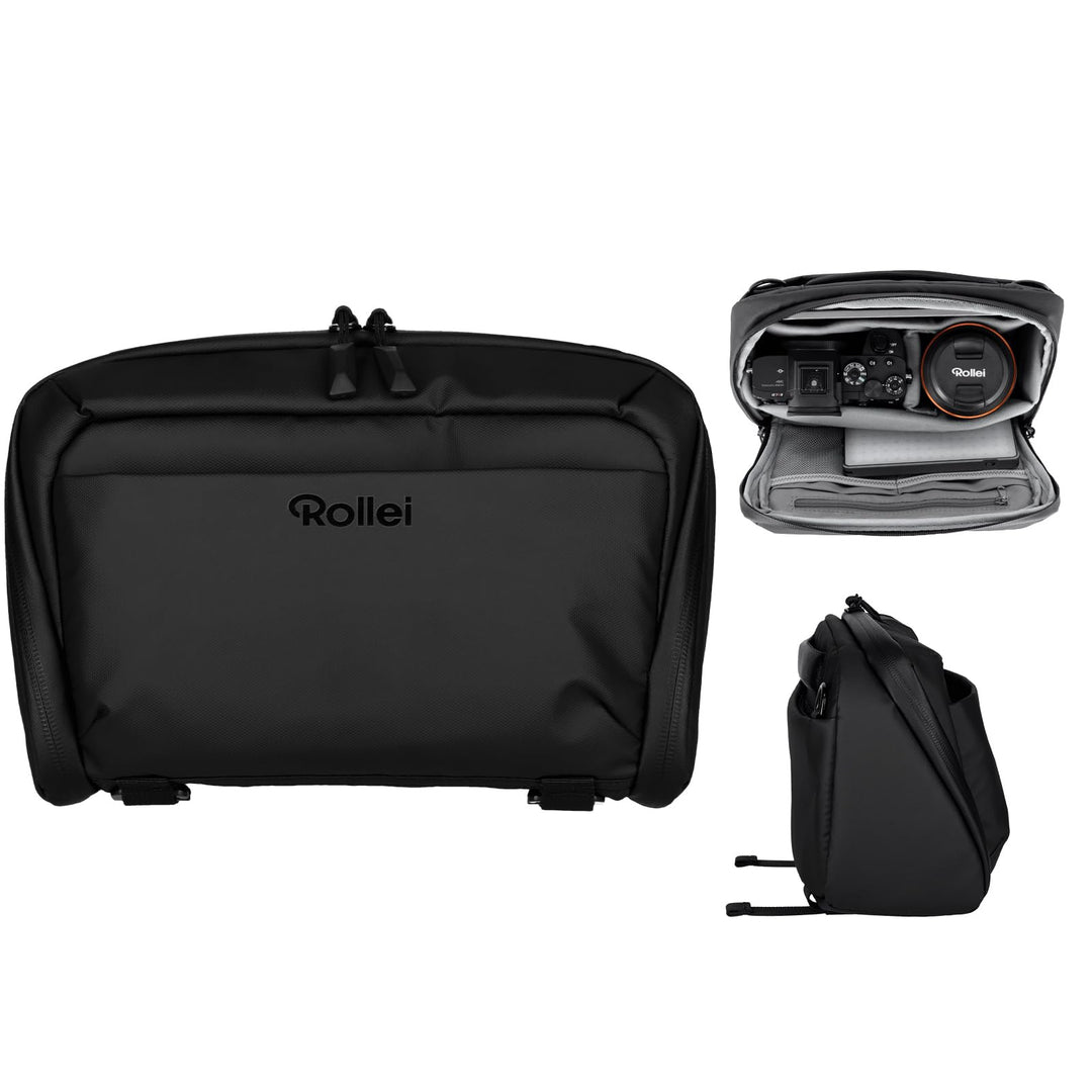 Rollei Fotoliner Ocean Slingbag S Kameratasche Fototasche Schultertasche klein Kamera Tasche Wasserd