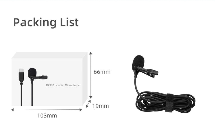 Lavalier-Mikrofon für Insta360 X5/Go Ultra für DJI Osmo 360/Pocket 3/Action 5 Pro/4/3/2 Kondensator,