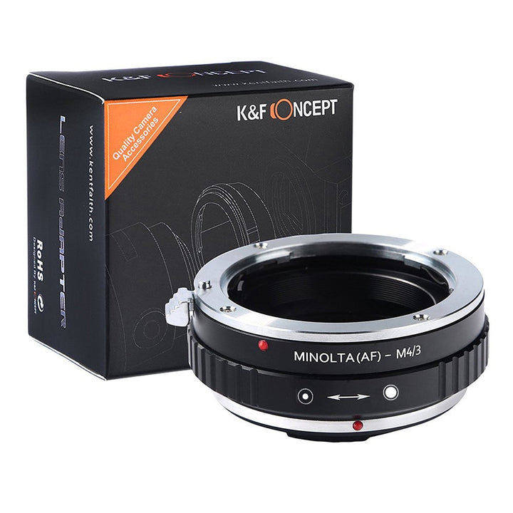K&F Concept® Minolta(AF) - M4/3 Objektiv Mount Adapter Ring Objektiv Adapterringe für Minolta(AF) Mo