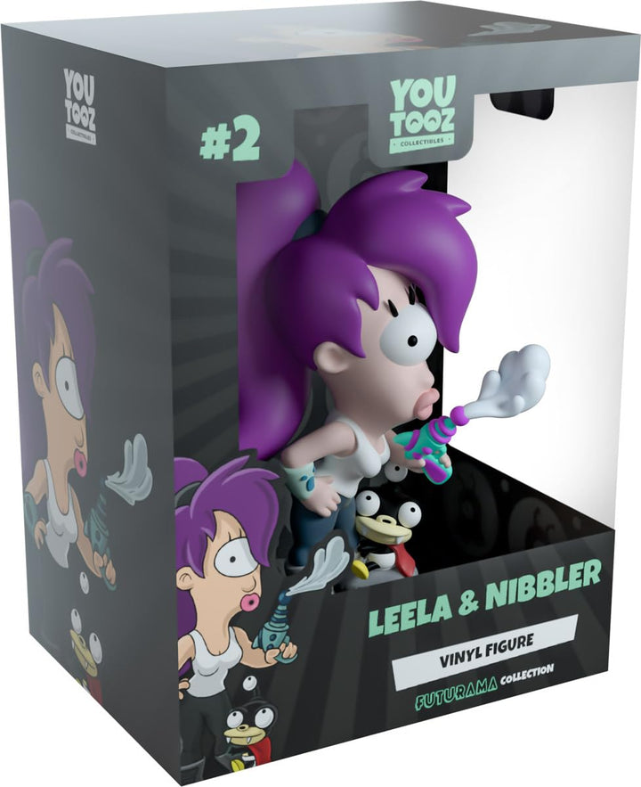 Youtooz Futurama Leela & Nibbler Vinyl-Figur, 11,4 cm, Leela & Nibbler