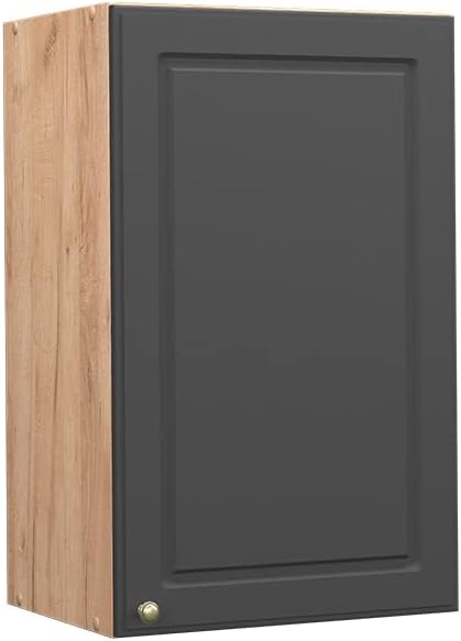 Vicco Hängeschrank Fame-Line, Anthrazit-Gold/Goldkraft Eiche, 45 cm Anthrazit-gold Hängeschrank 45 c