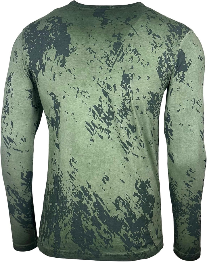 Baxboy Herren Longsleeve T-Shirt Moderner Männer Langarmshirt Langarm Sweatshirt 702 L Khaki, L Khak