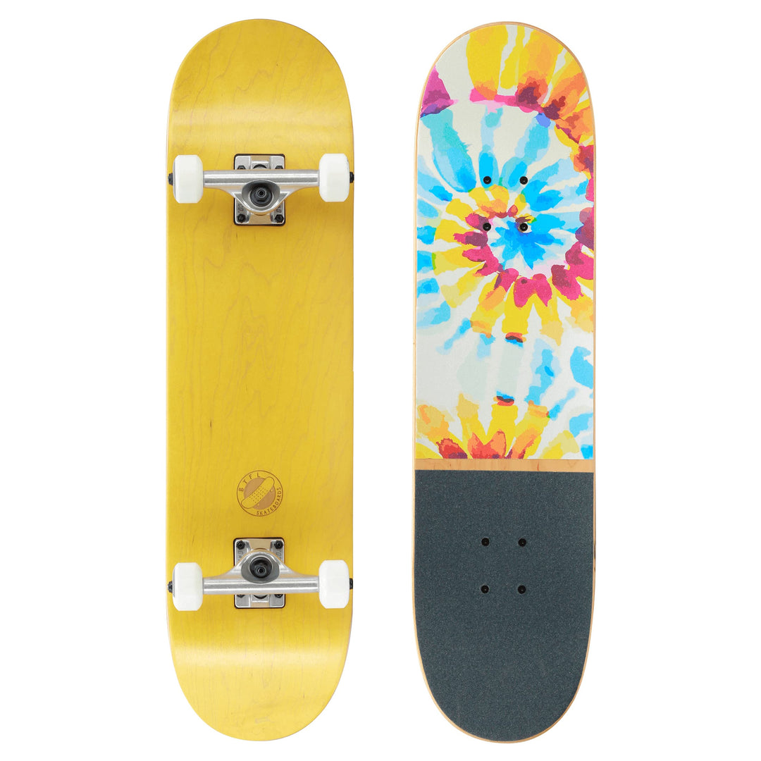 BTFL Komplettboard, Skateboard Deck 8.125" mit ABEC 9 Kugellager für Anfänger und Fortgeschrittene,
