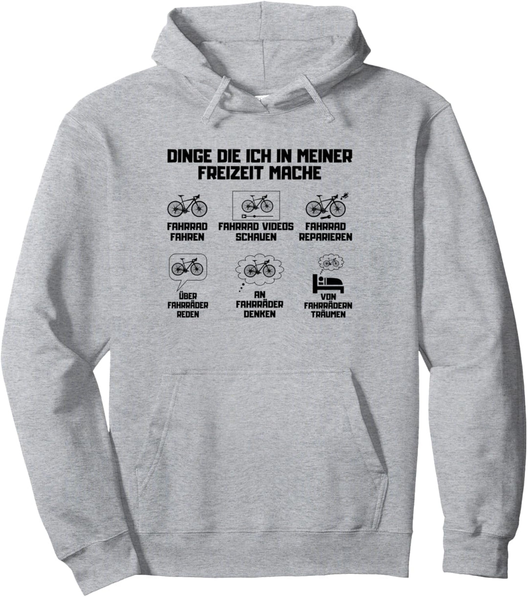 Dinge die ich in meiner Freizeit mache Fahrrad Radfahrer Pullover Hoodie