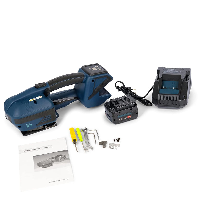 Akku Umreifungsgerät DeTec. DT-UMV2 Umreifungsmaschine Handumreifungsmaschine Handumreifer Bandspann