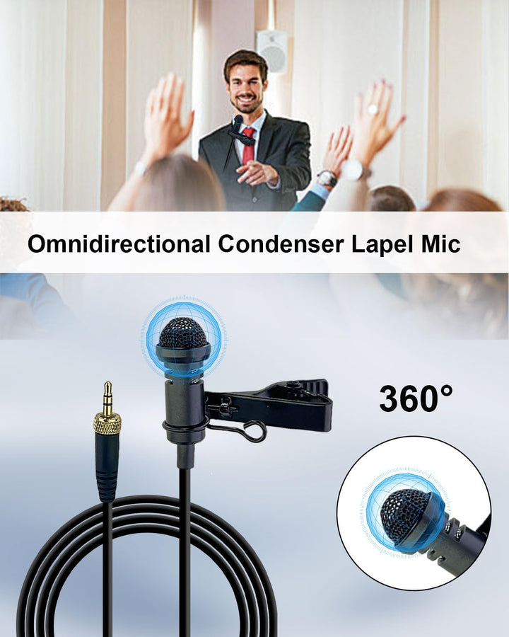 Wired Lavalier Ansteckmikrofon, Lavalier professionelles kompatibel mit Sennheiser Mikrofonsystem-Ta