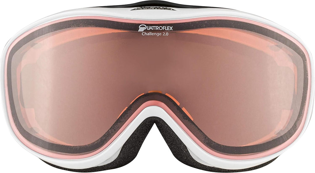 ALPINA Unisex Skibrille Skibrille (1er Pack) Einheitsgrösse Weiss, Einheitsgrösse Weiss
