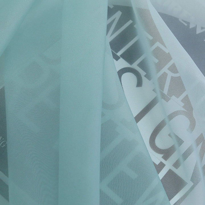 HongYa 2er-Pack Farbverlauf Gardinen Transparenter Voile Vorhänge Schals mit Kräuselband H/B 245/140