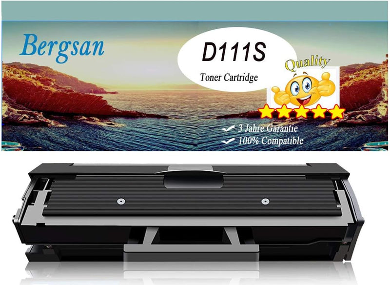 Bergsan 1 Toner kompatibel mit Samsung MLT-D111S für Xpress M2020 M2020W M2022 M2022W M2070 M2070W M