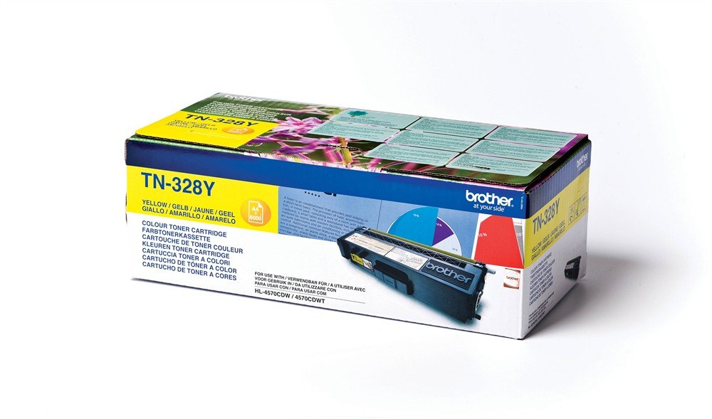Brother TN328Y Gelb Original Toner Pack of 1