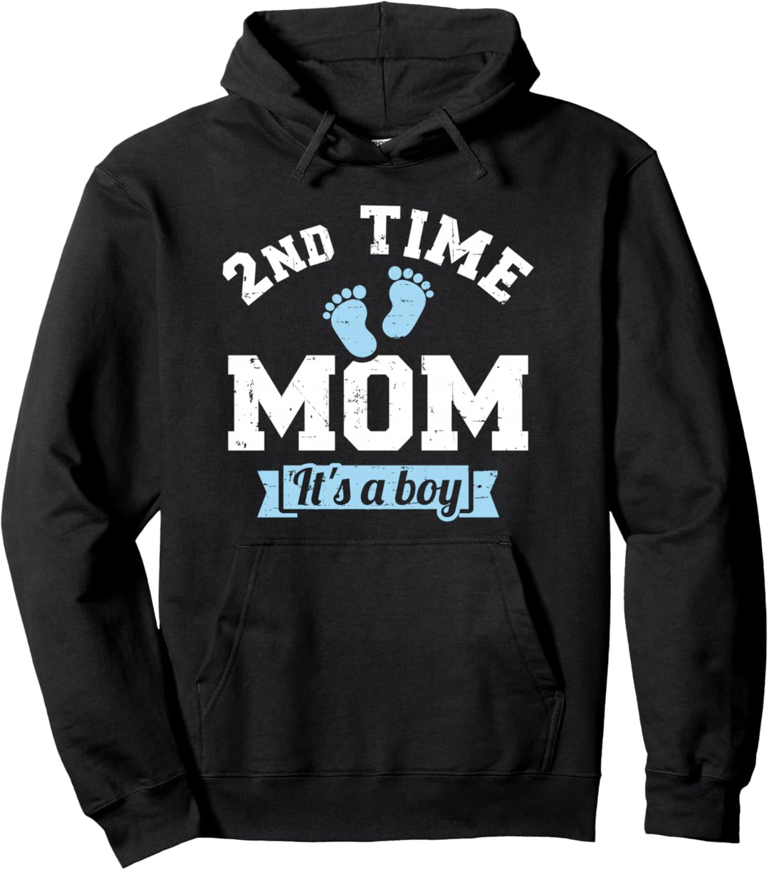 Zweifache Mama mit Junge Pullover Hoodie