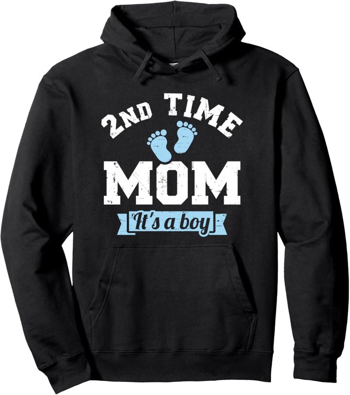 Zweifache Mama mit Junge Pullover Hoodie