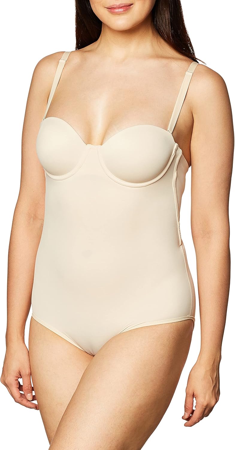Maidenform Women's Convertible Body Shaper with Built-In Bra & Anti-Static Shapewear DMS108 80C durc