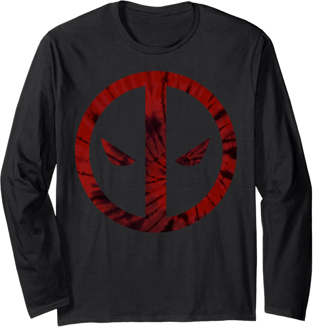 Marvel Deadpool Tie Dye Logo Langarmshirt