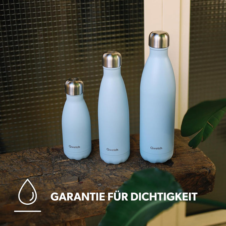 QWETCH - Isothermische Originals Flasche - Anémones 750ml - Nomadische Edelstahlflasche - 24h Kalt u
