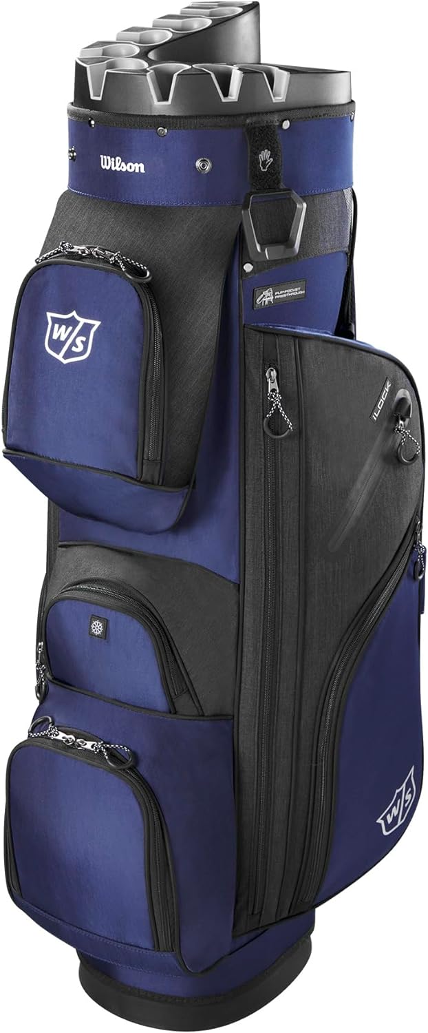 Wilson Unisex-Adult I-Lock 3 Golf Cart Bag 15 Balls Navy/Black, 15 Balls Navy/Black