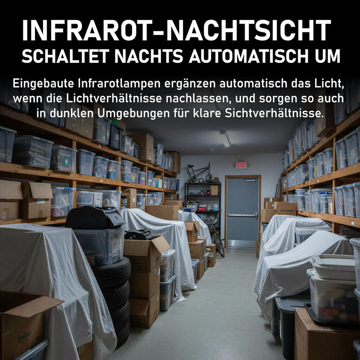 Mini-Hauskamera, 1080P HD Innen-Sicherheitskamera, Überwachungskamera für Kinder und Haustiere, mit