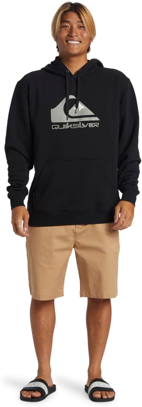 Quiksilver - Big Logo Fleece Top Schwarz M, Schwarz M