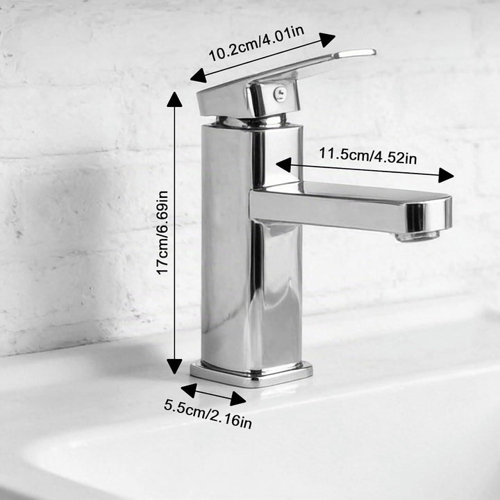 Wasserhahn Bad Waschtischarmatur Armatur Schwarz Waschtischmischer Warm und Kaltwasserhahn Einhebelm
