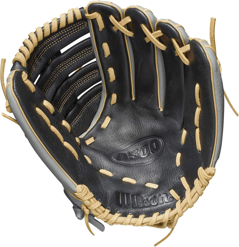 Wilson A500 Baseballhandschuh für Jugendliche Linke Hand Wurf Outfield Outfield, Linke Hand Wurf Out