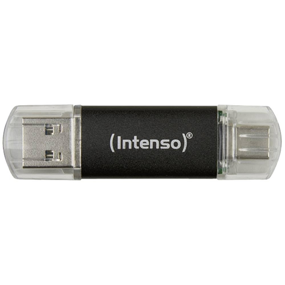 Intenso Twist Line 32 GB, Dual USB-Stick 3.2 Gen 1x1, USB-C und USB-A, 70MB/s, Anthrazit, 32 GB