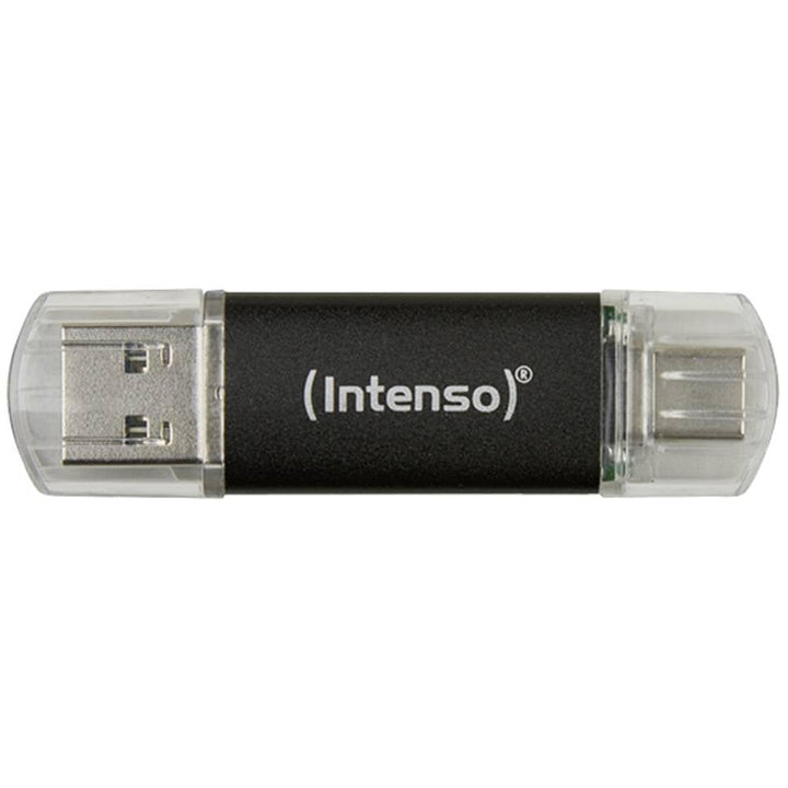 Intenso Twist Line 32 GB, Dual USB-Stick 3.2 Gen 1x1, USB-C und USB-A, 70MB/s, Anthrazit, 32 GB