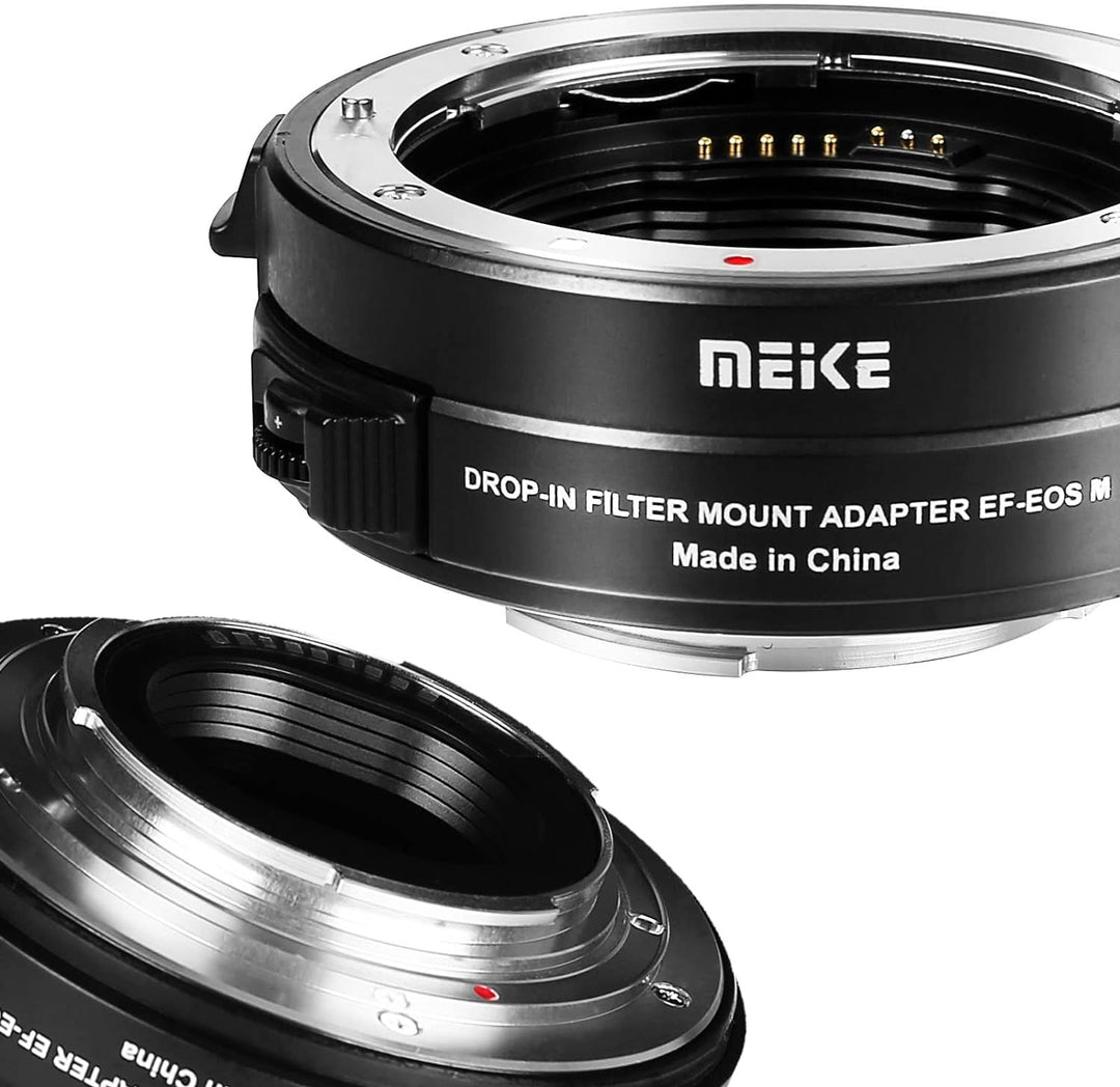 Meike MK-EFTM-C Metal Auto-Focus Mount Lens Adapter with Drop-in Filters Variable ND and UV Filters