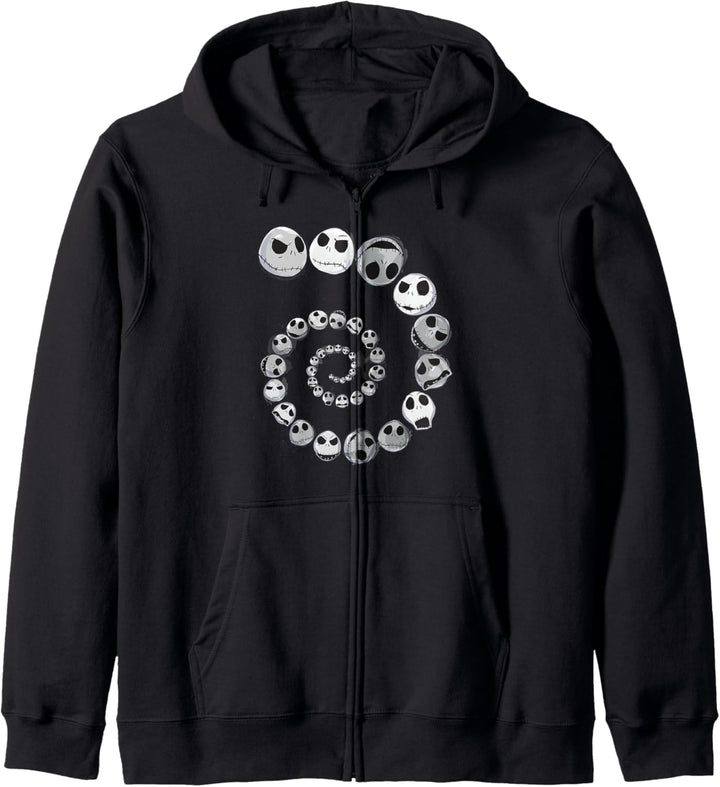 Disney Nightmare Before Christmas Jack Emotion Spirale Kapuzenjacke