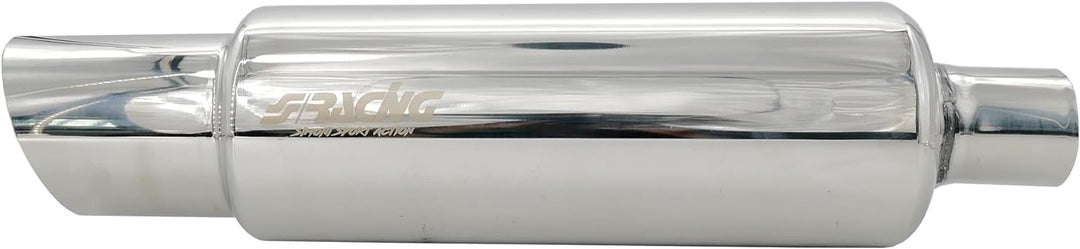 Simoni Racing ESR084 Exhaust Muffler Rounded, Inox