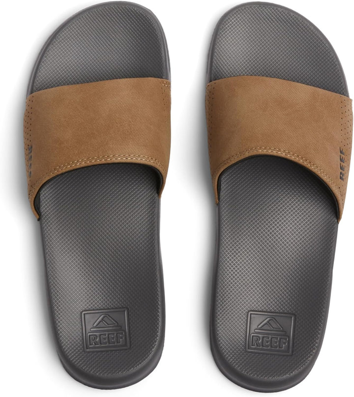 Reef Herren One Slide Schiebe-Sandalen, Grey Tan