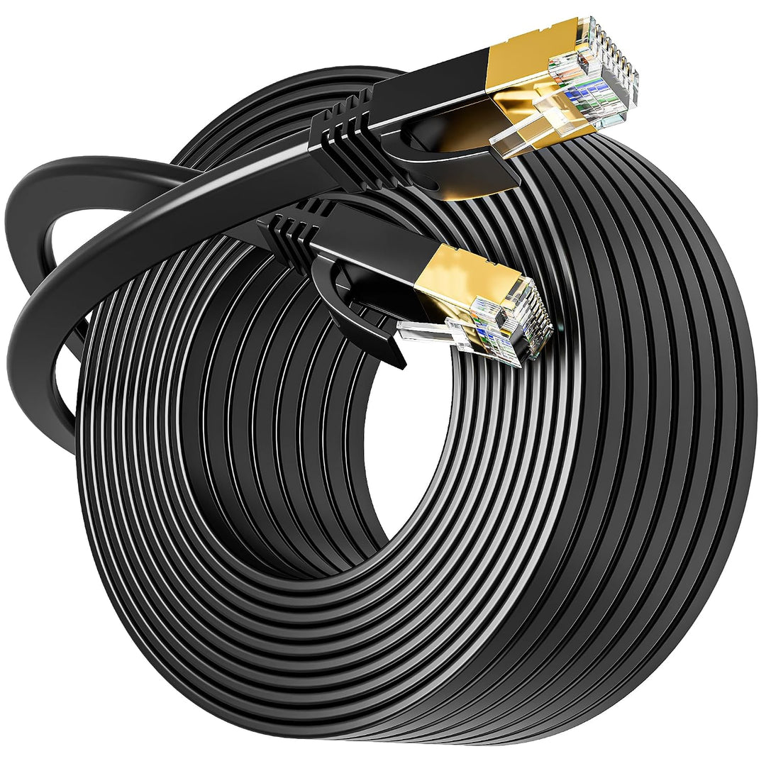 LAN Kabel 15 meter Cat 7, Netzwerkkabel 15m Hochgeschwindigkeits Ethernet Kabel Outdoor Indoor, S/FT