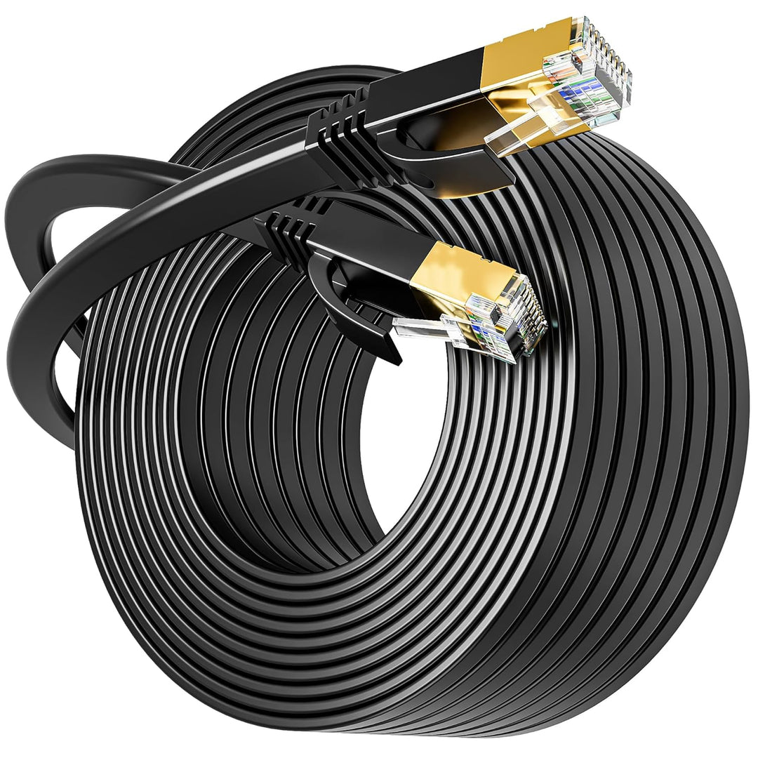 LAN Kabel 15 meter Cat 7, Netzwerkkabel 15m Hochgeschwindigkeits Ethernet Kabel Outdoor Indoor, S/FT