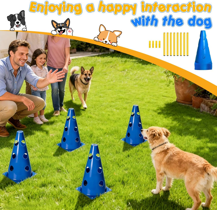 8er Agility Set Hunde, Cavaletti Hund Hobby Horse Hindernisse Hürden Hindernisse Hobby Horsing Hunde