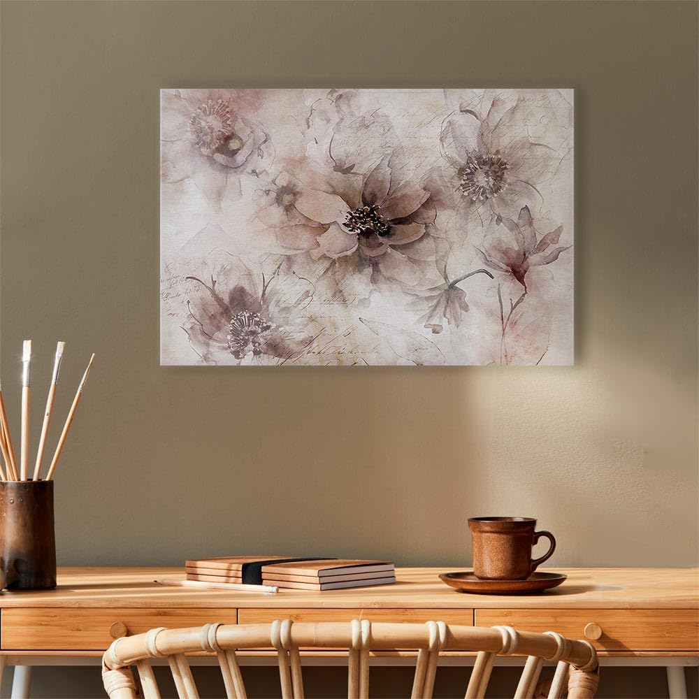 murando Akustikbild Blumen Bilder Akustikschaum Hochleistungsschallabsorber Schallschutz Leinwand 1