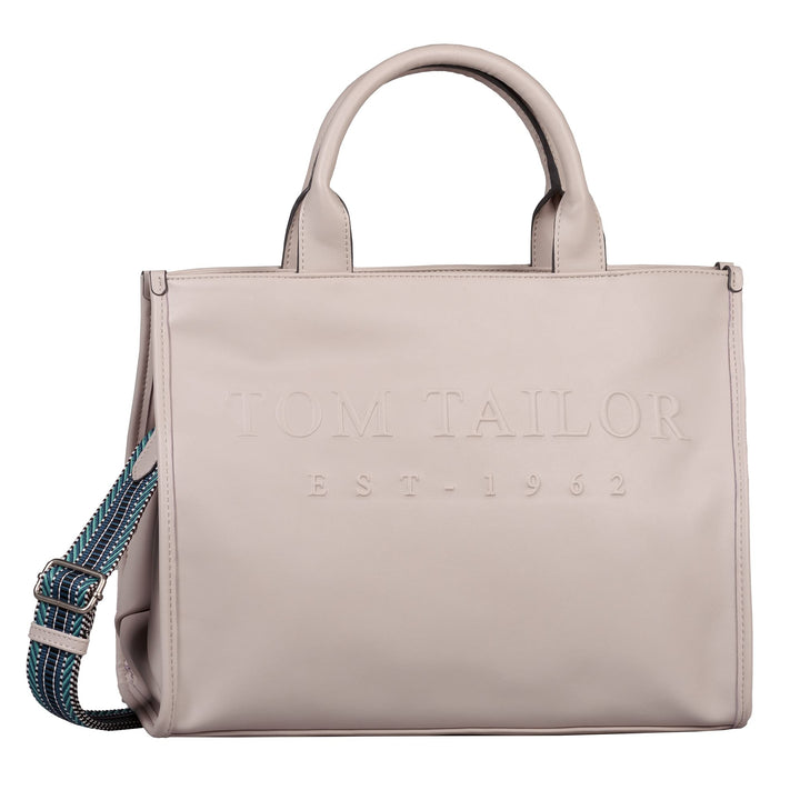 TOM TAILOR bags Teresa Damen Shopper Umhängetasche Reissverschluss Mittelgross Grau