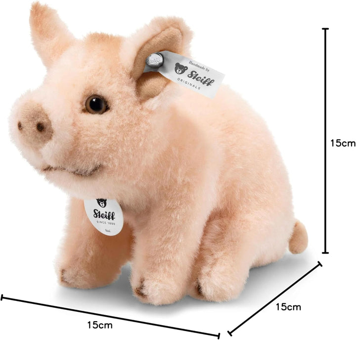Steiff Kuscheltier Sissi Schweinchen, Süsses Stofftier mit Kunststoffaugen, Kinder, Jungen & Mädchen