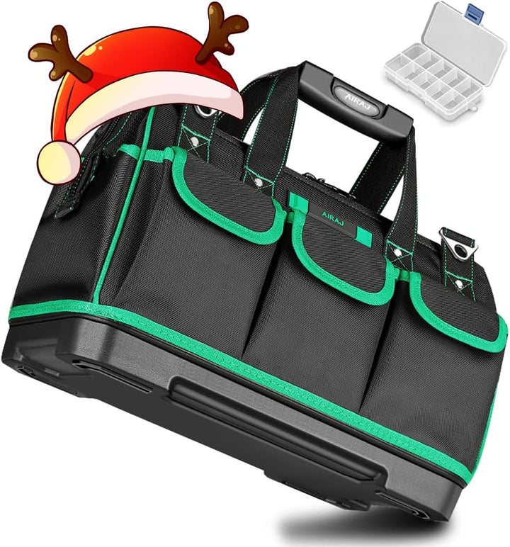 AIRAJ Elektriker Werkzeugtasche 40 * 23 * 28CM,Verstellbarem Schultergurt/Hohes Volumen/Wasserdichte