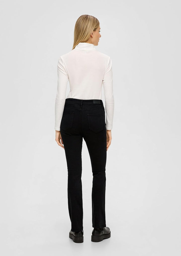 s.Oliver Damen Jeans Hose, Slim Fit 36 Schwarz, 36 Schwarz