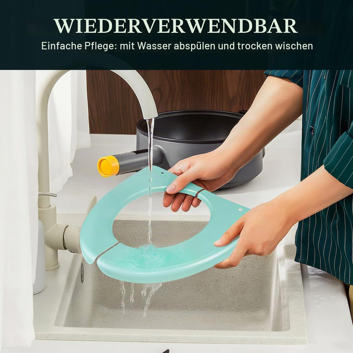 Klappbarer Toilettensitzbezug Tragbarer Töpfchensitzkissenpolster Kunststoff Für Reisen Und Zuhause