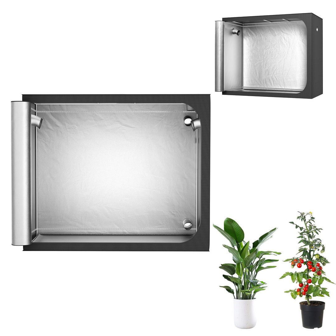 Growzelt Pflanzenzuchtzelt Indoor Anbauzelt 240x120x200 cm Grow Tent mit Reflektierender Innenfolie