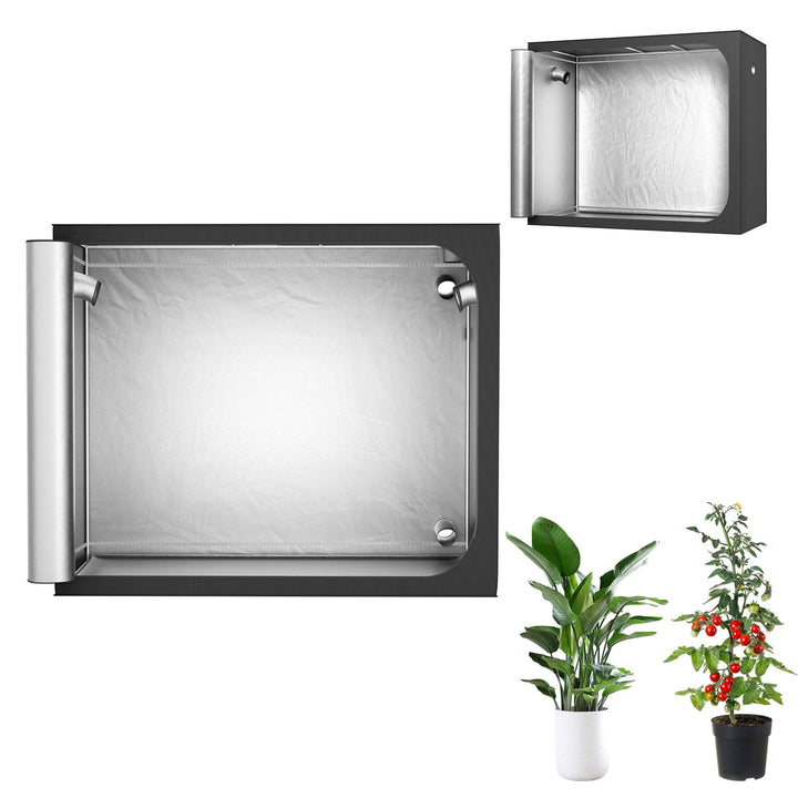 Growzelt Pflanzenzuchtzelt Indoor Anbauzelt 240x120x200 cm Grow Tent mit Reflektierender Innenfolie