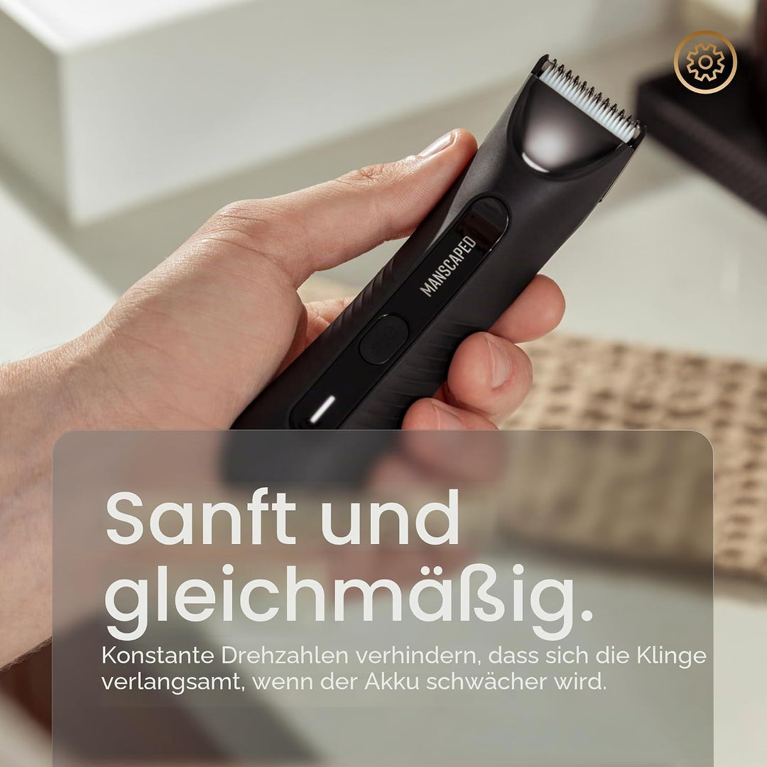 MANSCAPED® The Lawn Mower® 3.0 Plus Leisten- & Körperhaartrimmer - Aktualisierte SkinSafe® Trimmerkl