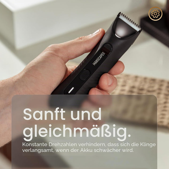 MANSCAPED® The Lawn Mower® 3.0 Plus Leisten- & Körperhaartrimmer - Aktualisierte SkinSafe® Trimmerkl